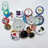 colorful printing logo badge tin badge round shape with safety pin back