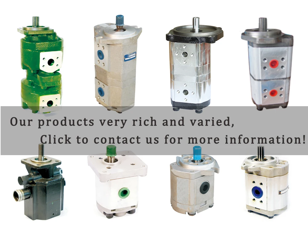 hydraulic double gear pump large flow