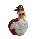 sexy resin mermaid figurine for home decoration