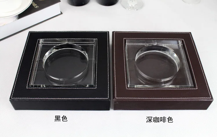 Leather ashtray ashtray / hotel / Office / desk ashtray ashtray