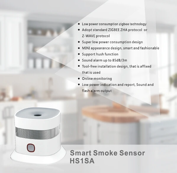 Newest zigbee 3.0 mini Smoke Detector With CE EN14604 Approval High Quality Smoke Alarm - ANKUX.COM