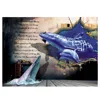 High quality giant canvas art 3d lenticular picture animal wall painting