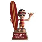 Custom 7inch resin surfing design bobble head figurine