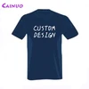 Double stitching t-shirts custom for man clothing