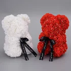 Luxury Gift Preserved Rose Bear Infinity Foam Teddy with factory prices