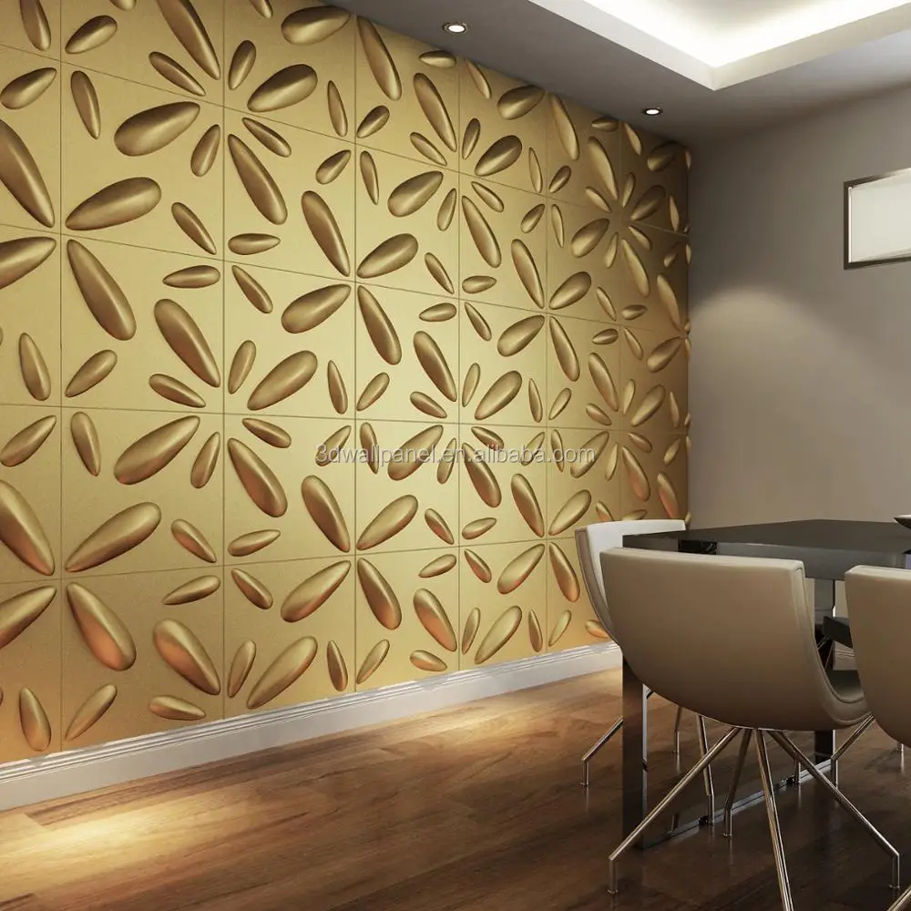 3D Wall Panel Natural Bamboo Fibre Olina Design 500x500mm Panels Featured Wall