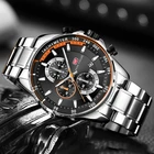 Watch Watches Chronograph Men Luxury Brand Mini Focus 0218G Mens Quartz Chronograph Wrist Watch