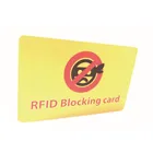 PVC Anti-Theft RFID Blocking / Blocker Card for Credit Card Protection