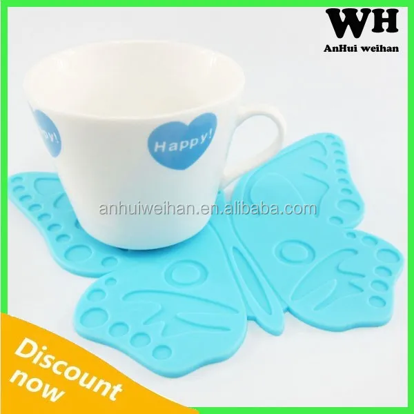 how cute,cutehouse new product heat resistant cute silicone cartoon table mats