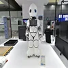 Plastic Humanoid Intelligent Waiter Service Artificial Intelligence Prototype Robot Waiter Restaurant Talking Robots Making