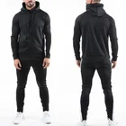 Sport tracksuit blank plain mans custom tracksuit OEM