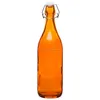 Machine made glass bottle Orange color water spray bottle with airtight locker
