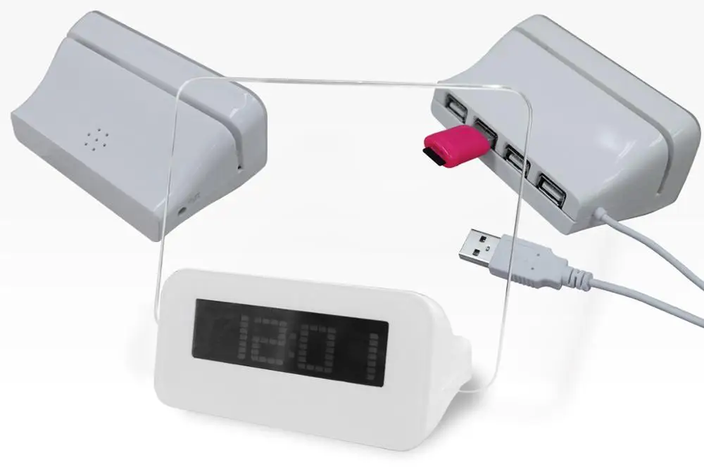 digital alarm clock with usb charger