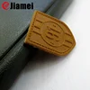 custom leather patch embossed stamp logo in pu leather