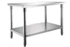 Building construction material 304 stainless steel commercial kitchen bench without door