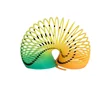 H174 24pcs Mini Smiley Magic Plastic Slinky Rainbow Spring Colorful Funny Classic Toy for Kids Gift, Kids Toy