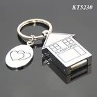 4GB Memory Stick USB Flash Drive Key Holder Promotional Key Ring House Shaped Metal Zinc Alloy USB Keychain