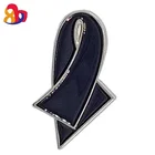 Made by China manufacturer custom cheap made blank sublimation ribbon Iron enamel lapel badge pin