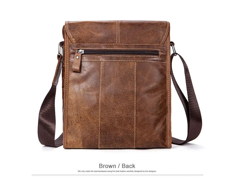9 men bag genuine leather shoulder