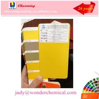 yellow ral1021 epoxy electrostatic coating powder paint