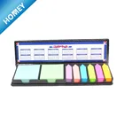 Top sale pu Leather Case Desk Calendar With Sticky Note