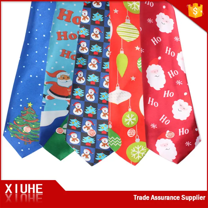 wholesale custom cheap musical christmas tie