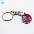 Wholesale Price Shopping Cart Token Coin Key Chain With Custom Own Design