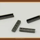 garment metal clips from brass with light black nickel