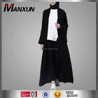 Black muslim women front open abayas islamic cardigan wholesale kimono in uk