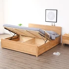 Latest Design High Quality Bedroom Furniture Modern Queen Size Wood Storage Bed