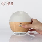 Health Care Product with LED Color Light WOOD + GLASS Ultrasonic Aroma Diffuser Nebulizing Diffuser