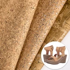Waterproof Synthetic Thickness 3 Mm Pvc Cork Leather Fabric Material Artificial Vegan PVC Pu Leather