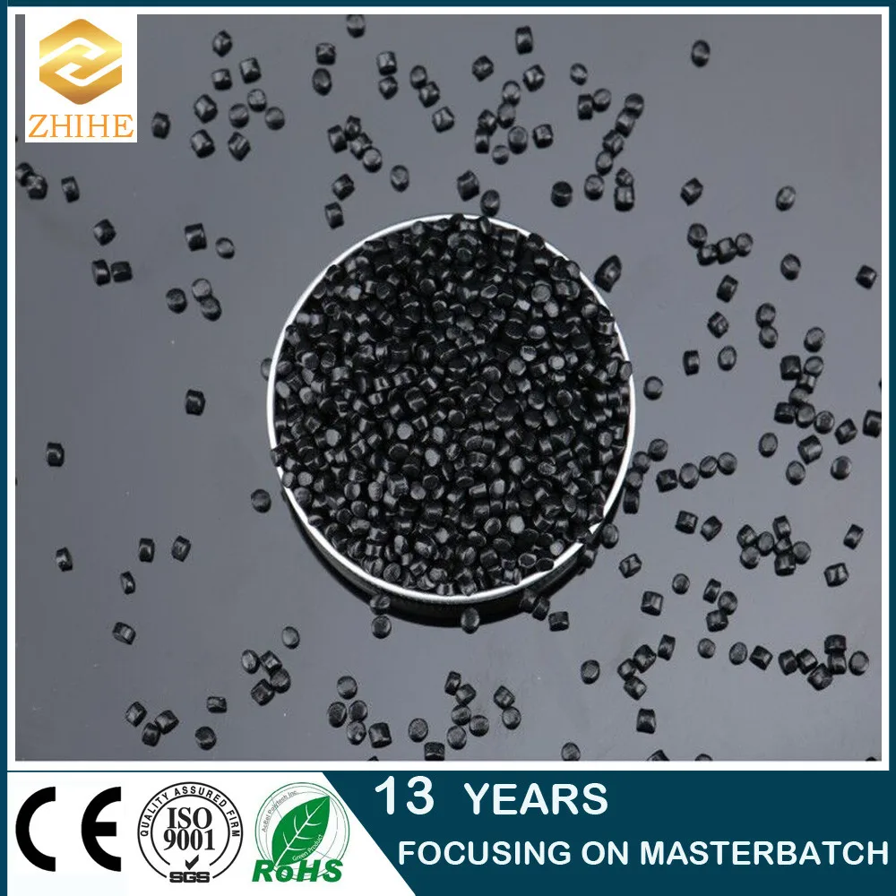 quick dispersing polycarbonate granules carbon black masterbatch