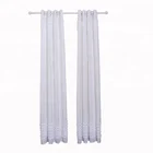Ruffle Window Curtain Panel Set 54by84inch