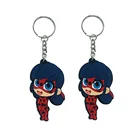 Wholesale custom logo keychain 3D soft pvc keychain Cartoon characters keychain Animation peripheral products toys