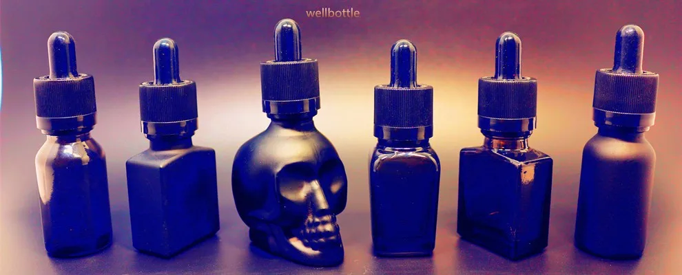 10ml black empty roll on glass perfume bottle RO-42S