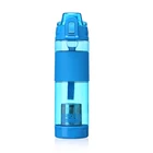 sport custom silicone sleeve water tea bottle bpa free
