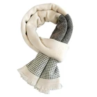Wholesale Winter Pashmina Scarves Mongolian Custom Woven Merino100% Wool Scarf for woman