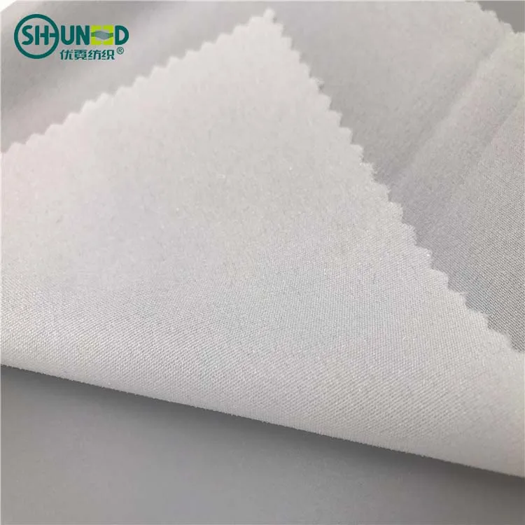 OEKO Plain Woven Fusible Interlining Interfacing Chinese Factory Produced 100% Polyester Woven Fabric Interlinings & Linings