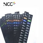 LCD Aquarium liquid crystal thermometer strips with sticker temperature strips