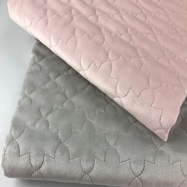 Luxury Upholstery Home Textile Embossed Quilted Fabric Wholesale