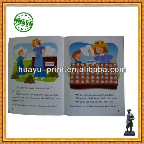 colorful children"s story book printing the roadside stand/cmyk