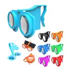 Innovated light blue ABS personal cheap smart folding mobile phone HD player screen 3D Video Virtual reality glasses
