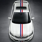 ETIE car decoration wrap stickers logo PVC National Flag Color bar waterproof removable car body sticker
