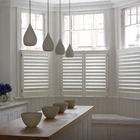 Professional design Low Prices Interior Basswood/PVC/MDF Bay Window Plantation Shutter For Your Section