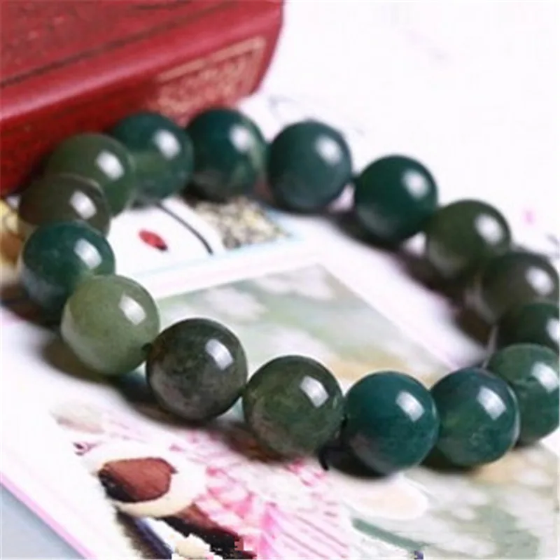 10mm-Beads-Moss-Grass-Agat-Natural-Stone-Round-Loose-Green-Beads-Bracelet-Fashion-Stone-Crystal-Jewelry
