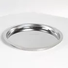 stainless steel serving tray (round) tray / bar serving tray/ mirror tray