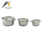 JJ-CW103 durable Stainless Steel cooking casserole pot with Stainless Steel Lid