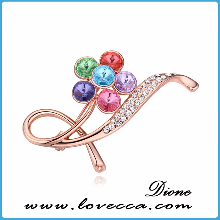 Elegant fancy brooch design,flower buckles for wedding chair sash
