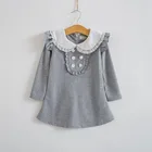 2018 new model girl dress long sleeve casual girls A-line 3 year old girl dress kids clothing